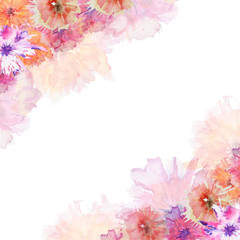 Fototapeta premium Watercolor card template