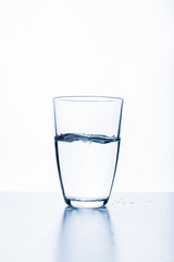 glass of water isolated on white