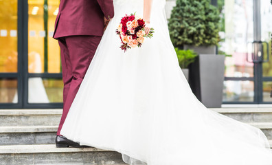 Wedding bouquet of flowers