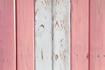 The Wood surface painted in two colors