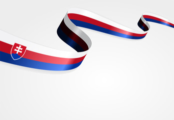 Slovak flag background. Vector illustration.