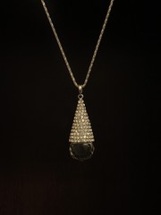 Ladies necklace with crystals