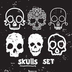 skull set design element