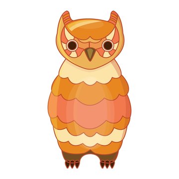 Vector illustration of fantasy owl