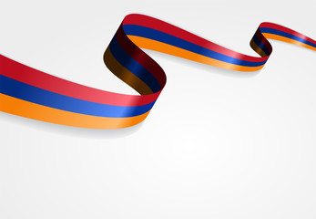 Armenian flag background. Vector illustration.