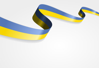 Ukrainian flag background. Vector illustration.