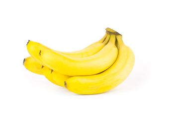 Ripe bananas isolated