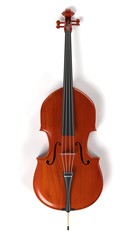3d rendering of bass - musical instrument