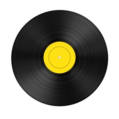 3d render of audio record (vinyl)
