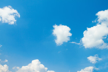 Naklejka na ściany i meble Blue sky with clouds.