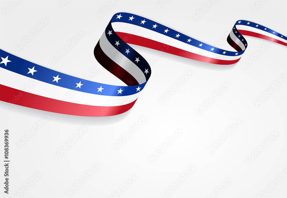 Wall mural American flag background. Vector illustration.