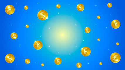 Fototapeta premium Money Galaxy vector