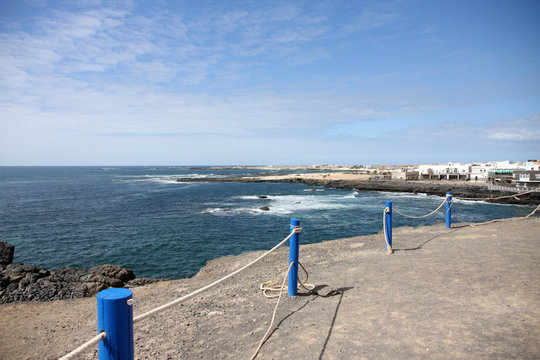 View on El Cotillo coastal village on Fuerteventura island