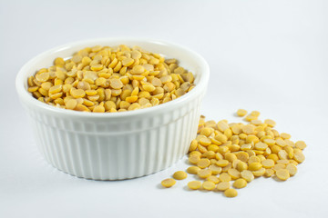 close up of a bowl of yellow beans