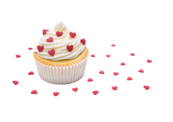 Muffin mit Herzchen