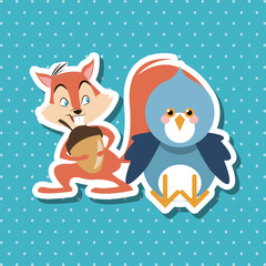 Animal cartoon design , editable vector