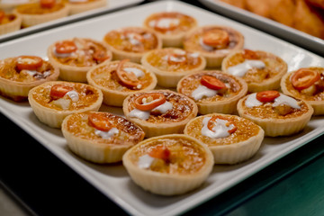 Asian Fusion Food Steamed fish with curry paste in Tart.