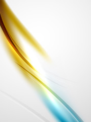 Modern curve stripes template