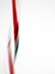 Red wave abstract background