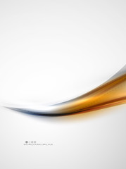 Orange wave abstract background