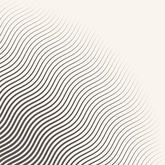 monochrome striped halftone wave vector background.
