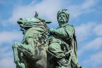 Monument of famous Ukrainian Hetman Bogdan Khmelnitsky. Kiev.