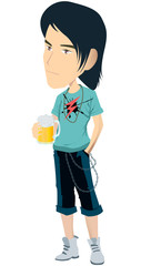 beer drinker clipart
