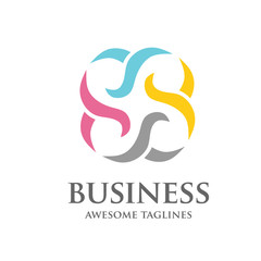 business corporate consuting vector logo design