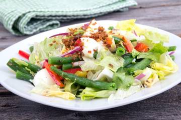 egg and green bean salad