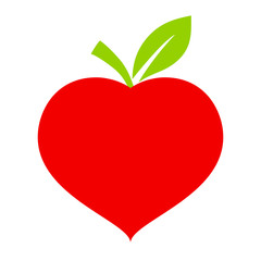 Eco friendly heart, fun icon