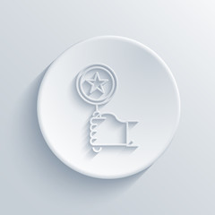 Vector modern light award icon