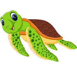 illustration of Cute turtle cartoon