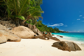 Beautiful Anse Intendance beach at Seychelles