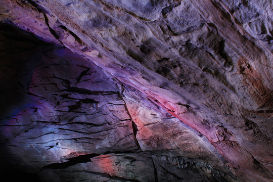 Stalactite and Stalagmite caves are located on the East coast of India, in the Ananthagiri hills of the Araku valley, Visakhapatnam in Andhra Pradesh, India. Formations of rocks inside Borra Caves.