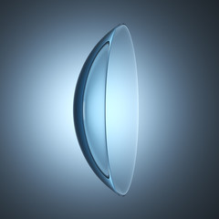 contact lenses lens, 3D illustration