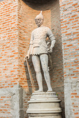 Roman statue of a warrior.