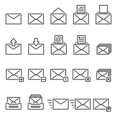 Mail icons,Vector EPS10.