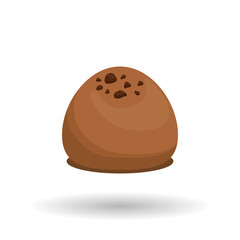 Chocolate design over white background, vector illustration