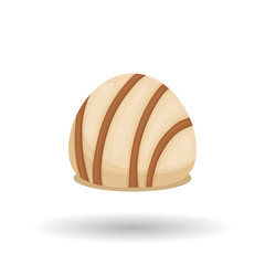 Chocolate design over white background, vector illustration