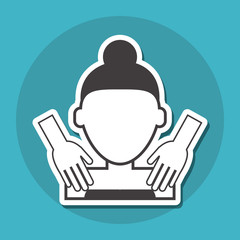 Graphic design of spa center, editable vecctor