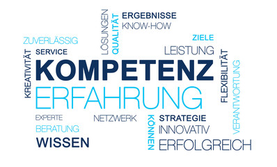 Word Cloud Kompetenz Erfahrung Business 