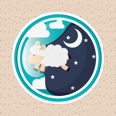 Illustration design of resting, editable vecctor