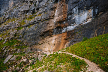 Fototapeta na wymiar Waterfall in the mountains of Adygea