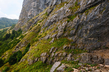 The Mountains Of Adygea. The rocks near. The foot of the mountain