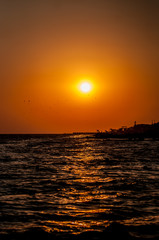 Naklejka premium Закат на Чёрном море