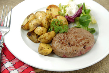 steak haché et pommes de terre 18042016
