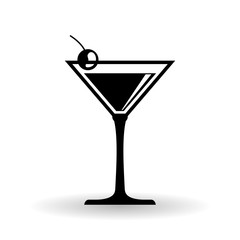 cocktail design over white background, vector illustration