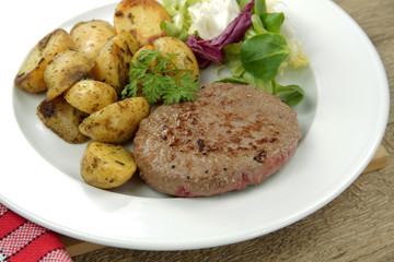 steak haché et pommes de terre 18042016