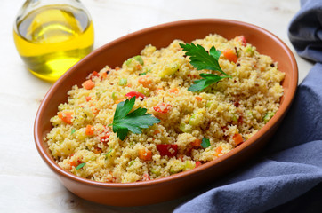 Delicious vegetarian couscous