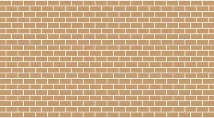 Vector beige (light brown) brick wall